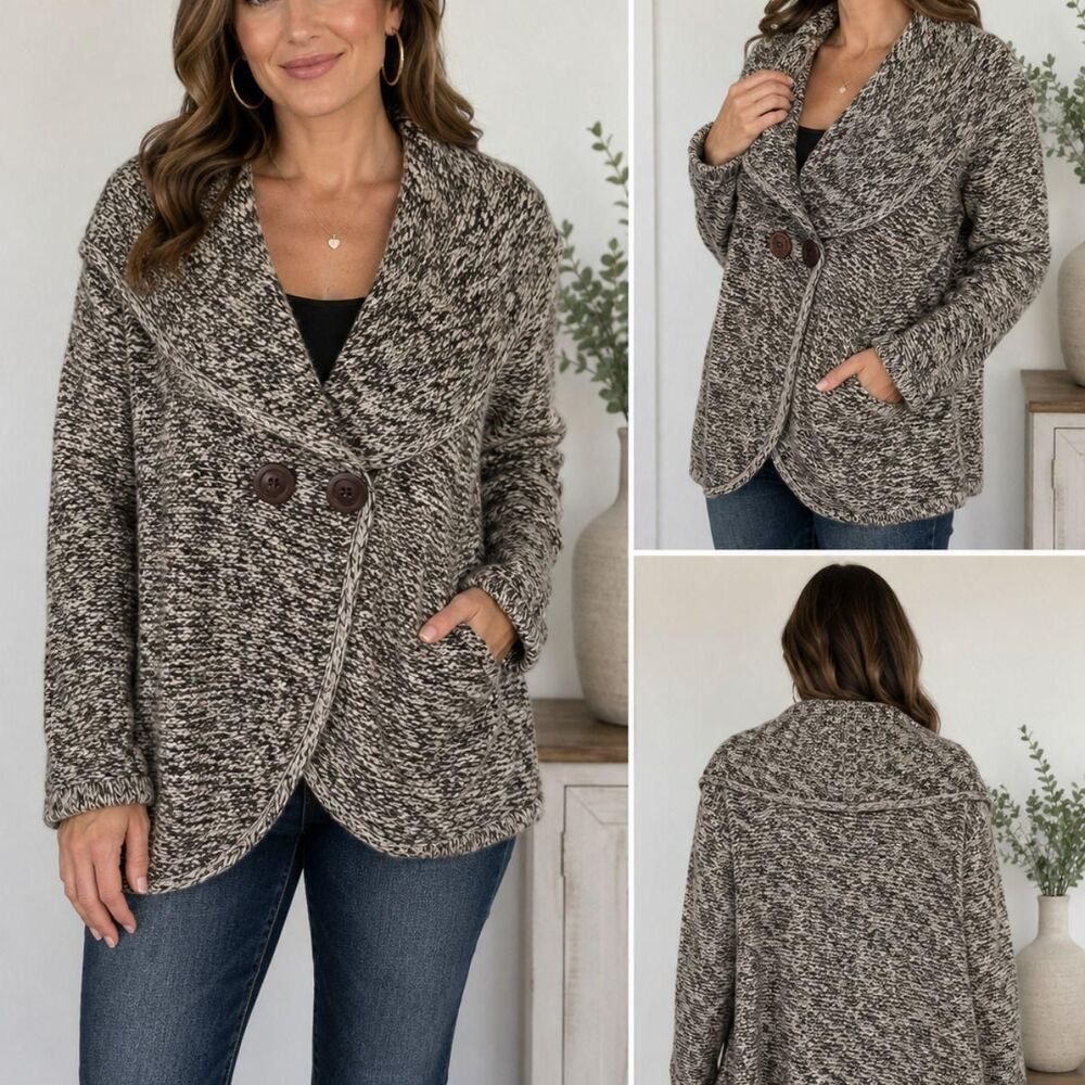 Vertigo Paris Marled Knit Cardigan – Women's Large